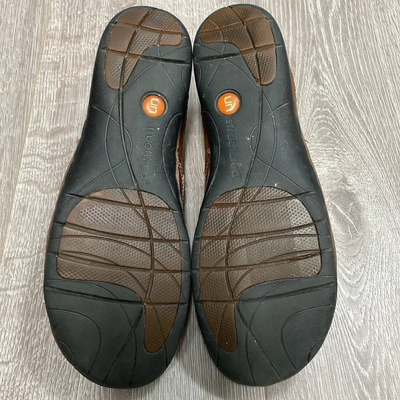 Clarks Unstructured Un.Loop Slip On Brown Leather Comfort Shoe 9.5N - Picture 9 of 16